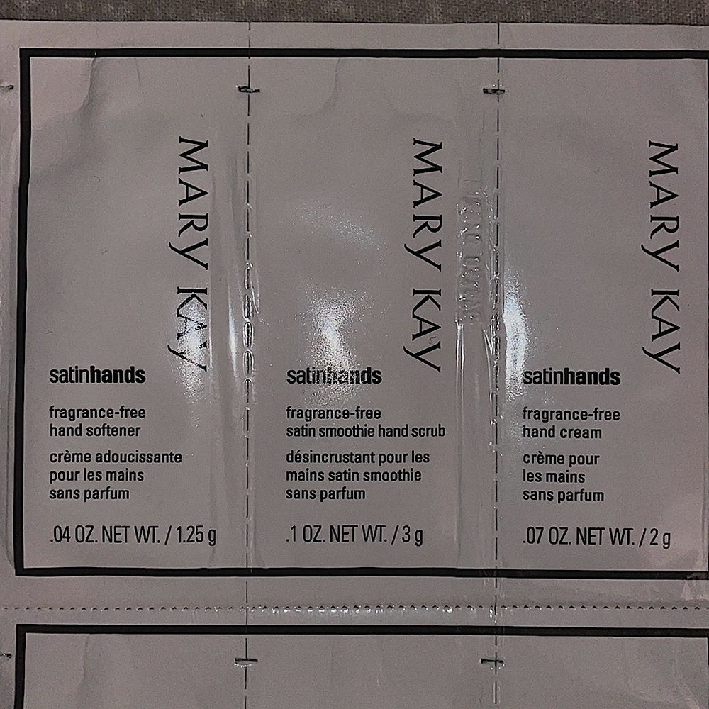 It’s a Mary Kay fragrance free hand softener.